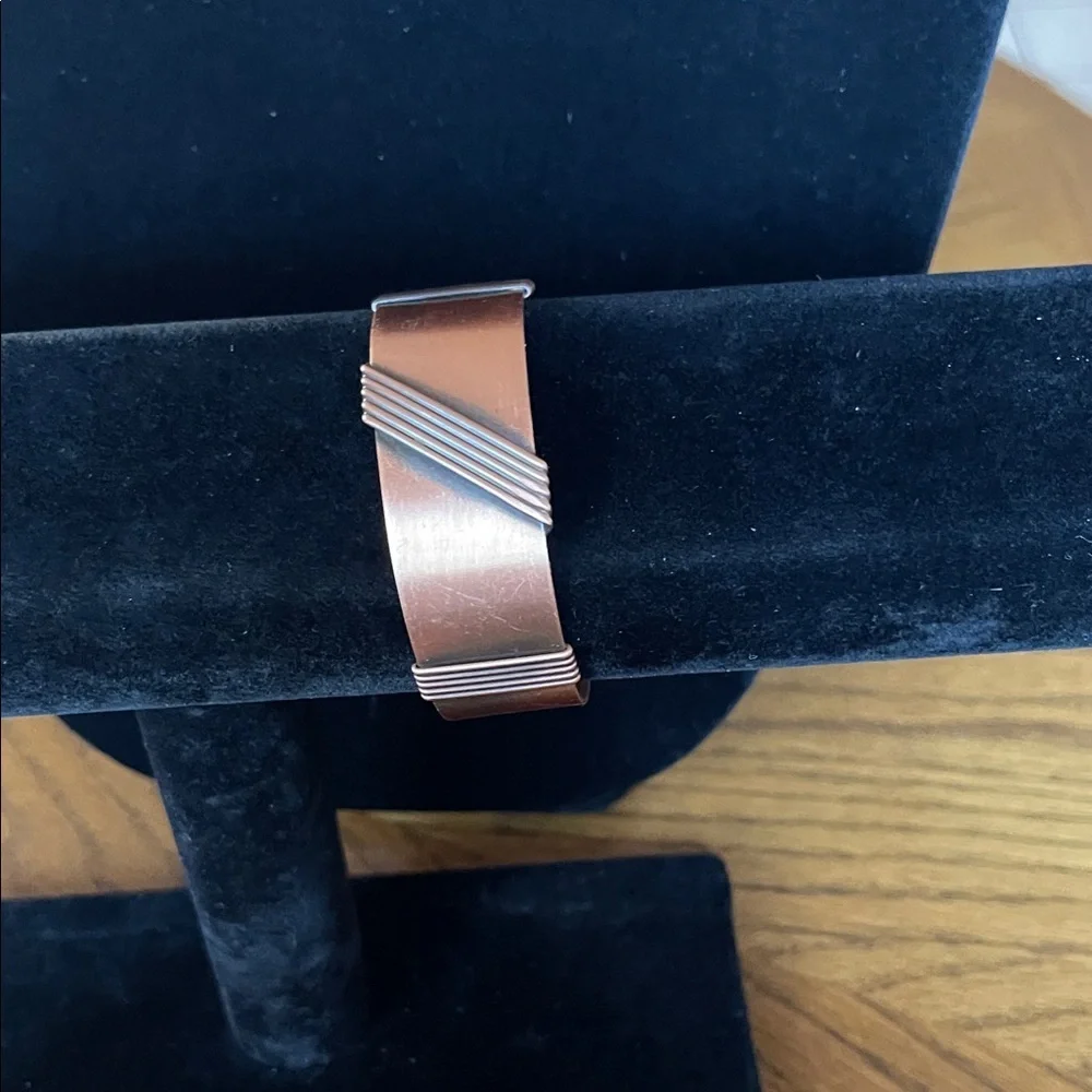Sophisticated Copper and Black Bracelet